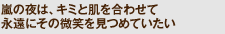 嵐の夜は、キミと肌を合わせて永遠にその微笑を見つめていたい